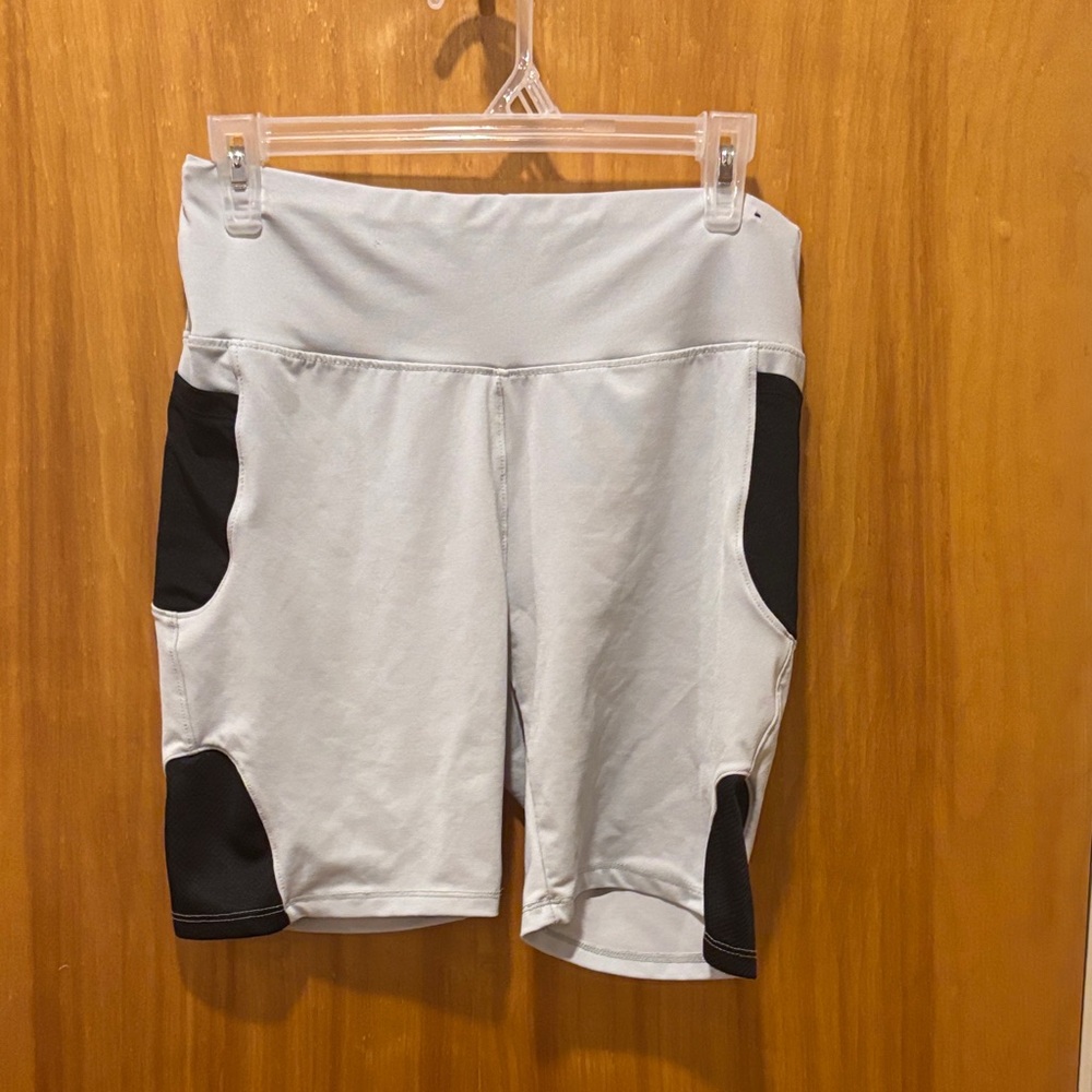Women's Stylish Black and Gray Bike Shorts